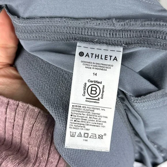 Athleta Brooklyn Heights High Rise Jogger Coastline Blue Gray Size